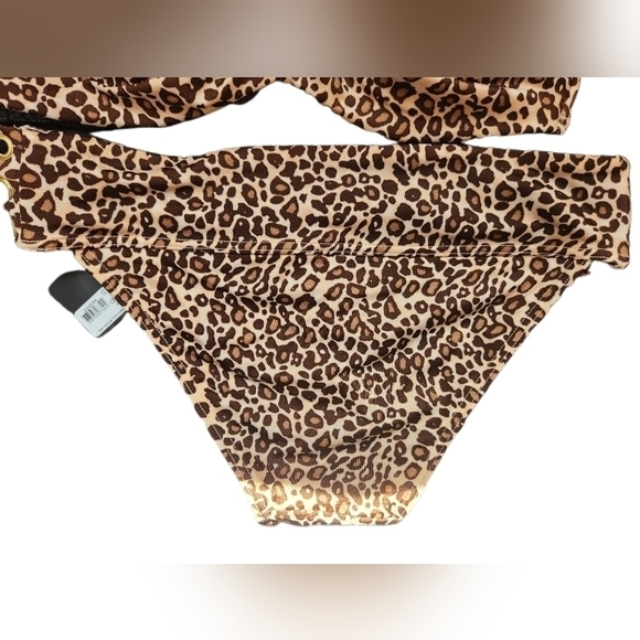 Nwt Leopard print Victoria's Secret size 34B Xs strapless bikini - Picture 3 of 7